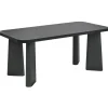 Beliani ATLIN - Eettafel - Zwart - 180 x 90 cm - MDF