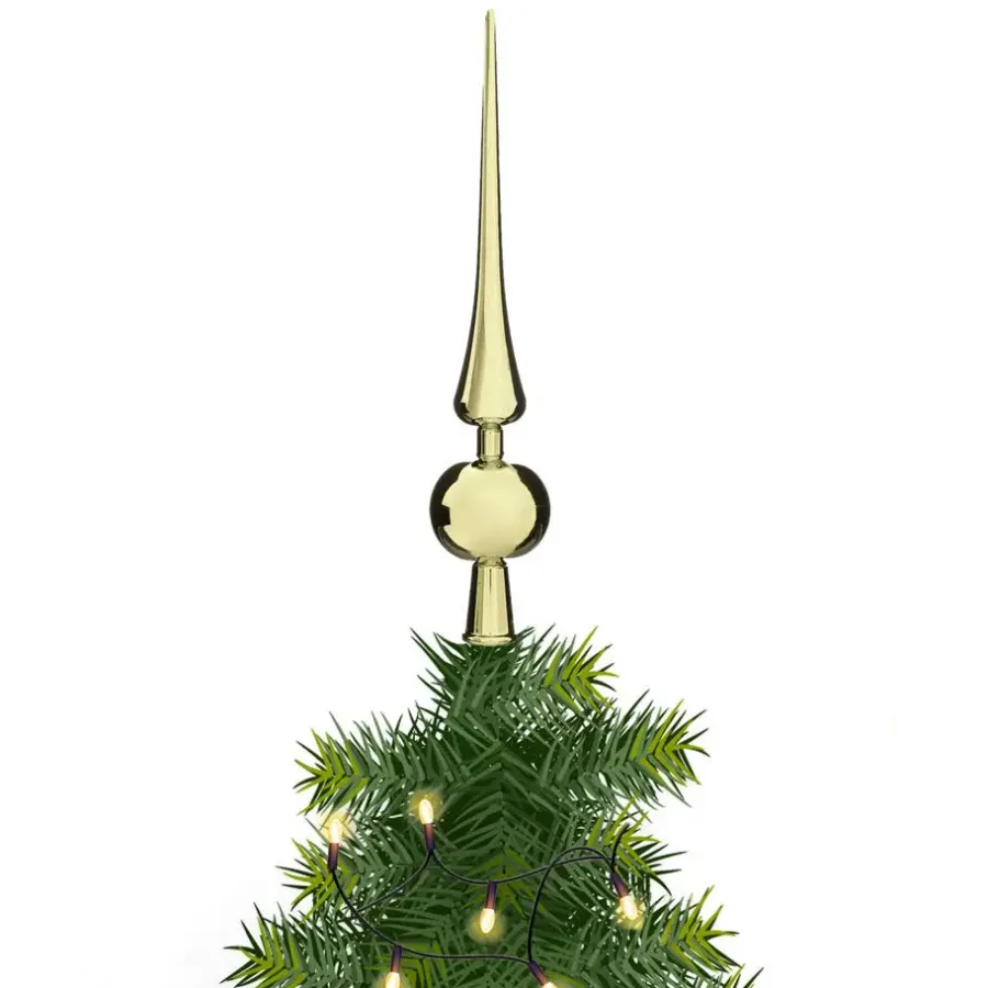 Kerstdecoratie-Atmosphera - kerstpiek - goud - kunststof- 28 cm