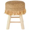 Krukjes-Atmosphera Bijzet krukje model Yucatan - beige - H40 cm