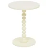 Atmosphera Bijzettafel/salontafel Alexa - ivoor - MDF hout - rond