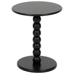 Atmosphera Bijzettafeltje Bologna - zwart - D38x H46 cm - MDF