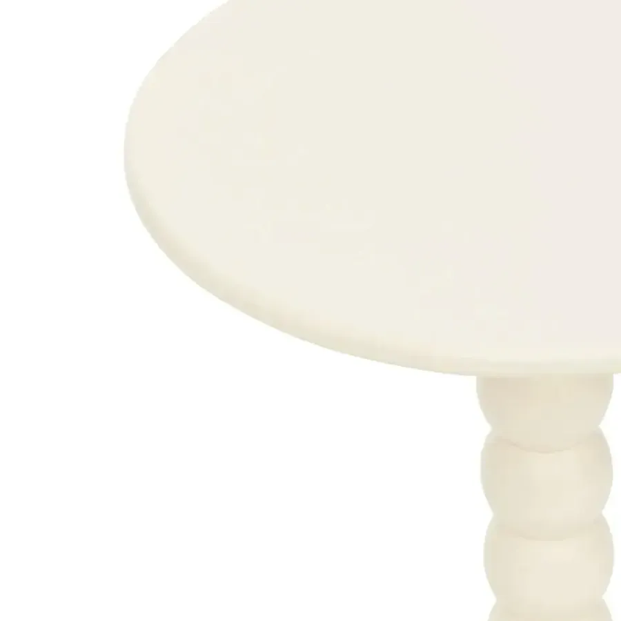 Atmosphera Bijzettafeltje Bologna - wit - D38x H46 cm - MDF