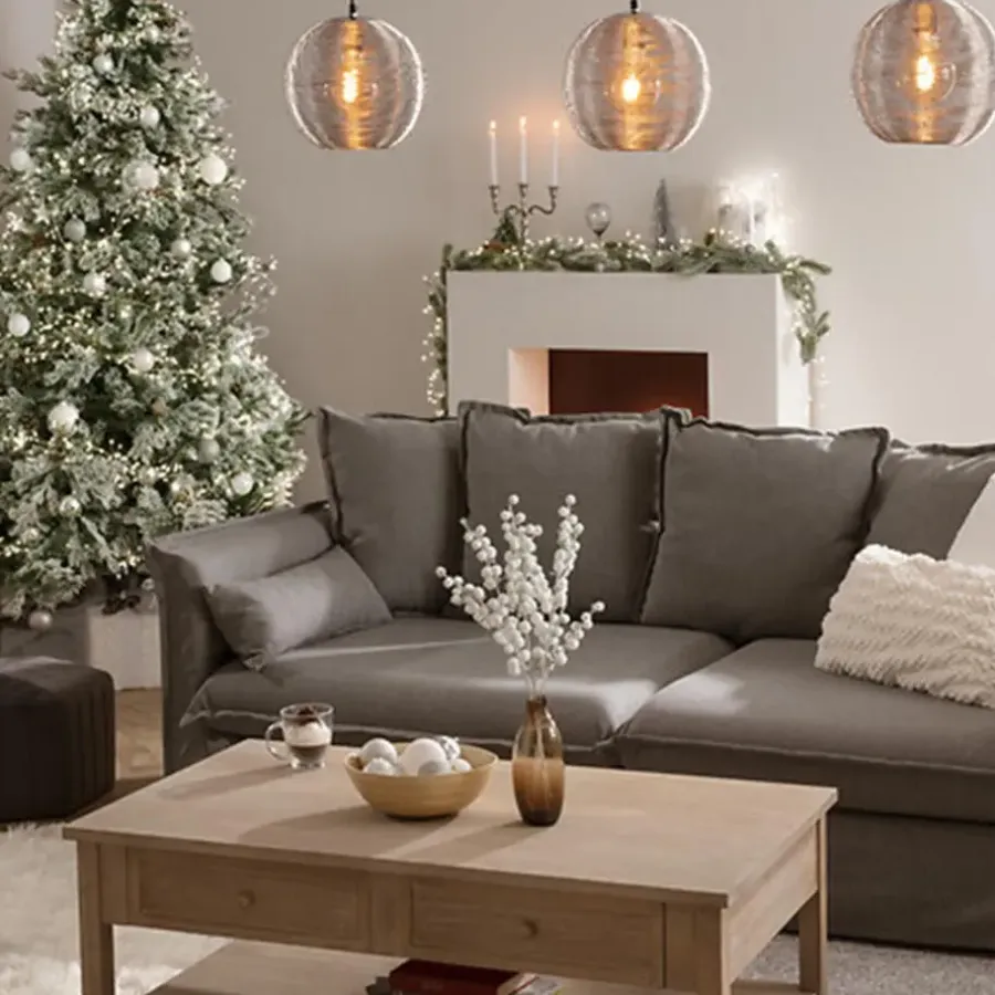 Atmosphera kaarsen kandelaar - 3 armen - metaal - zilver - 27 cm