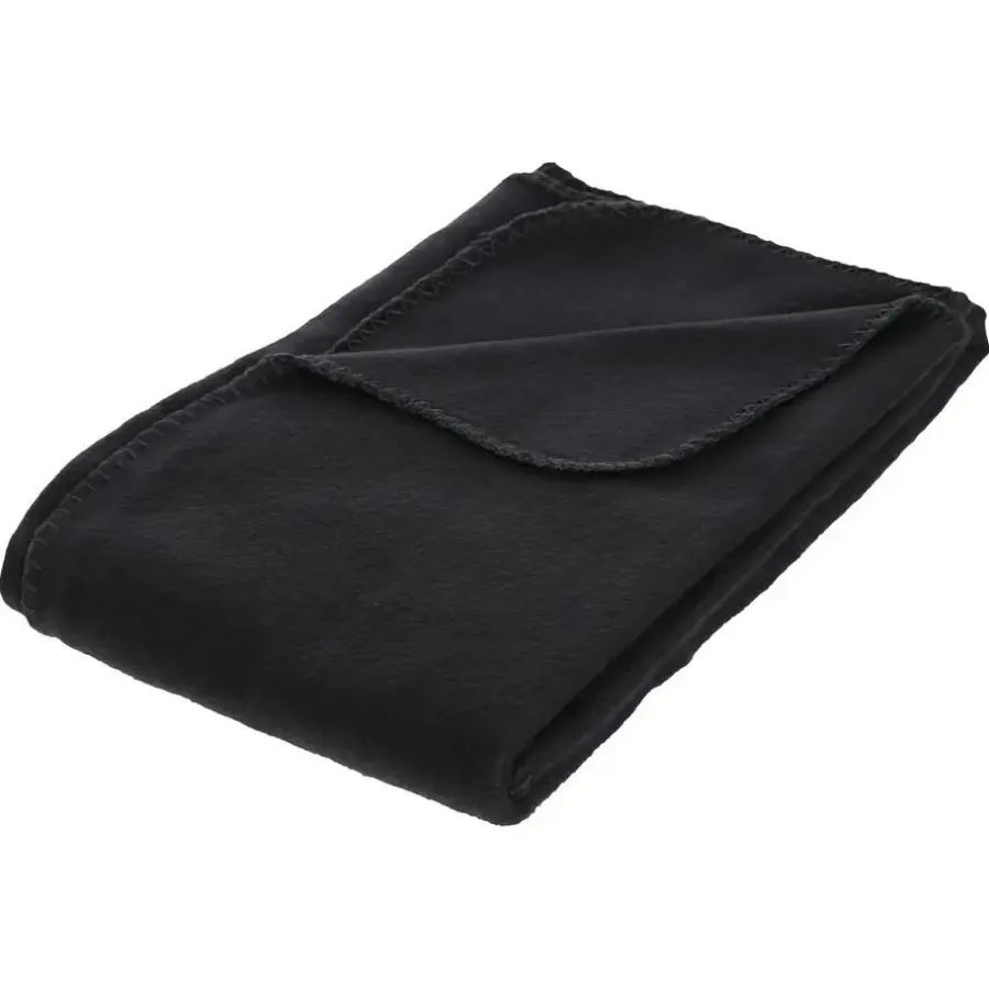 Plaids-Atmosphera Plaid - zwart - polyester - 125 x 150 cm