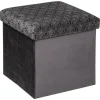 Poefen-Atmosphera Storage Poef/hocker - Opvouwbaar - Donkergrijs - 38x38 cm