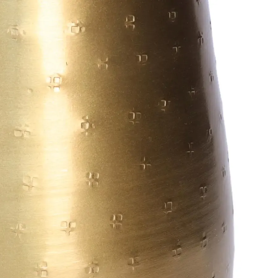 Atmosphera Vaas - metaal - goudkleurig - metallic - 15 x 23 cm