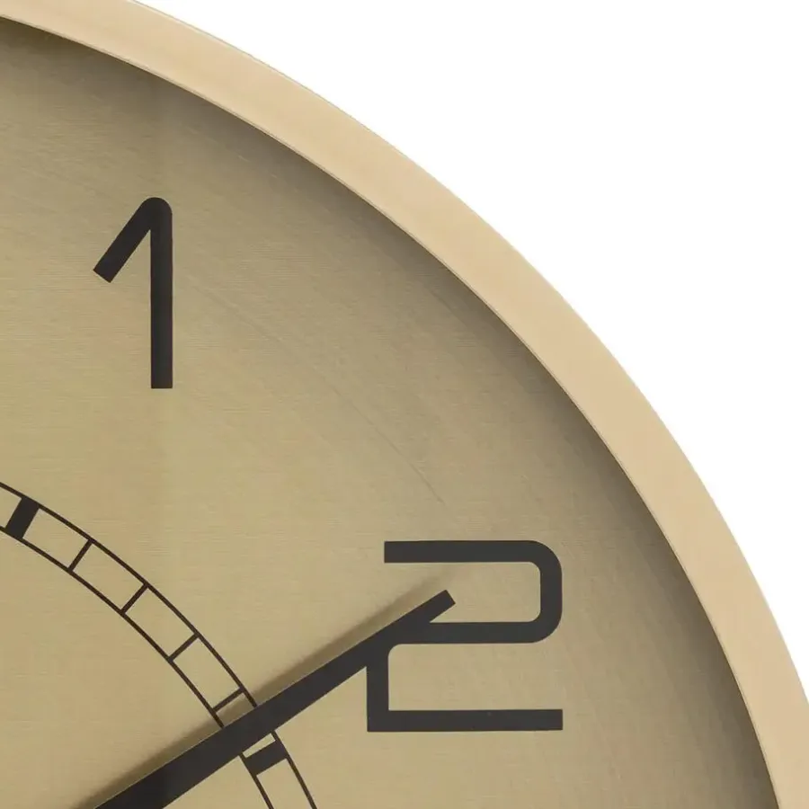 Klokken-Atmosphera Wandklok Pocketwatch - D53 cm - metaal - goud metallic