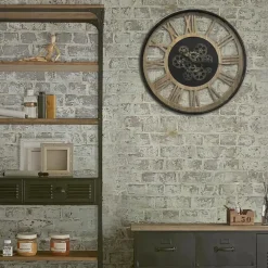 Klokken-Atmosphera Wandklok/muur klok - Vintage - Dia 57 cm