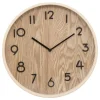 Klokken-Atmosphera Wandklok/muur klok - Woody - Dia 38 cm - hout - beige