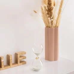 Atmosphera Zandloper - decoratie/tijd - 30 minuten - wit zand