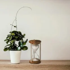 Beelden-Atmosphera Zandloper cilinder - decoratie of tijdsmeting