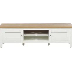 Tv Meubels-Beliani ATOCA - TV-meubel - Lichthout/Wit - MDF