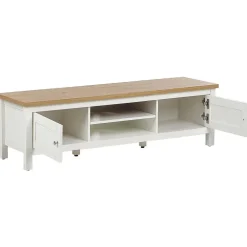 Tv Meubels-Beliani ATOCA - TV-meubel - Lichthout/Wit - MDF
