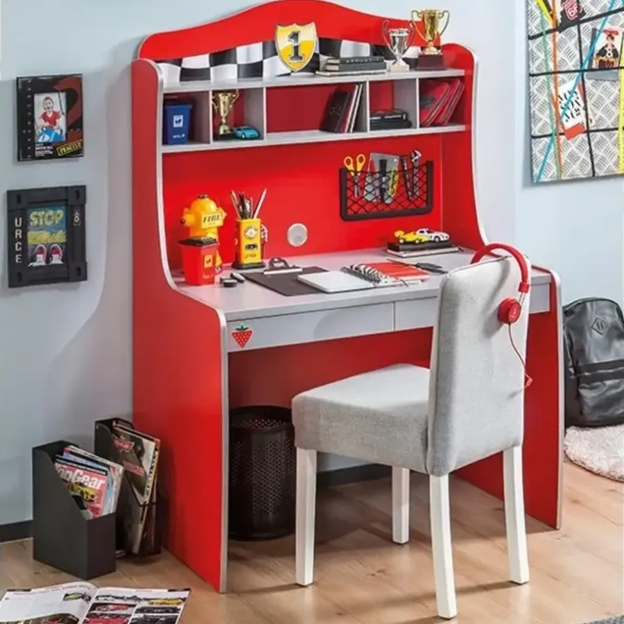 Kinderbedden-Merkloos Autobed - Jongenskamer - Kinderkamer - 208x109x81 cm - Rood