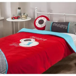 Kinderbedden-Merkloos Autobed - Met logeerbed - 210x107x83 cm - Rood