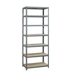 Erro Avasco Stellingkast - Zilver - Extra hoog - Metaal - 222x90x45cm
