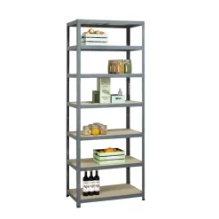 Erro Avasco Stellingkast - Zilver - Extra hoog - Metaal - 222x90x45cm