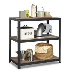 Stellingkasten-Erro Avasco Stellingkast - Zwart - Opbergrek laag metaal - 88x90x45