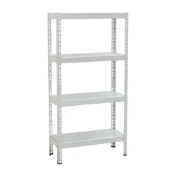 Stellingkasten-Erro Avasco Stellingkast Metaal - Opbergrek Solid 50 - 145x72,5x30 - wit
