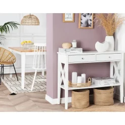 Beliani AVENUE - Consoletafel - Wit - MDF