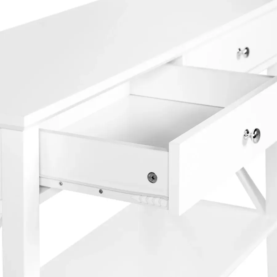 Beliani AVENUE - Consoletafel - Wit - MDF