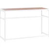 Beliani AVETRANA - Tuintafel - Wit - 150 x 50 cm - Staal