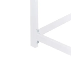 Beliani AVETRANA - Tuintafel - Wit - 150 x 50 cm - Staal