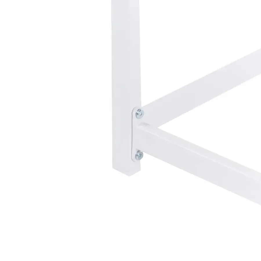 Beliani AVETRANA - Tuintafel - Wit - 150 x 50 cm - Staal