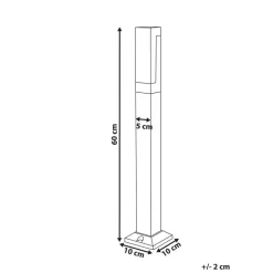 Beliani AWUNA - Tuinverlichting - Zwart - Aluminium