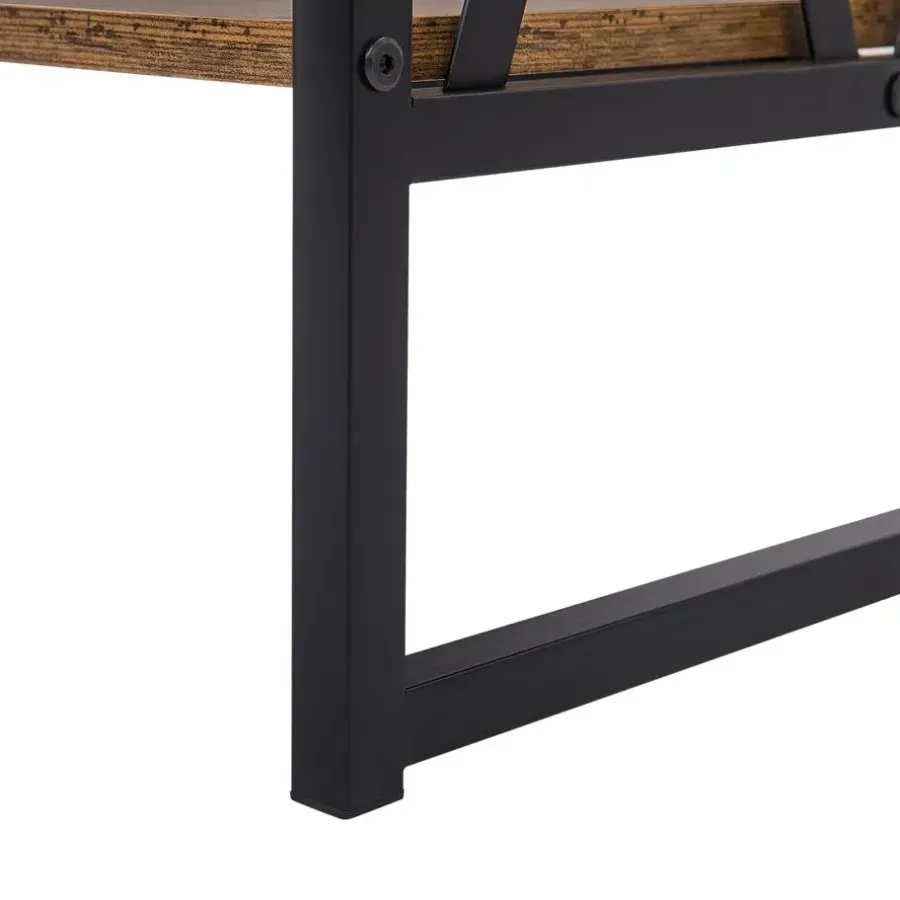 Beliani AYDEN - Consoletafel - Donkere houtkleur - MDF