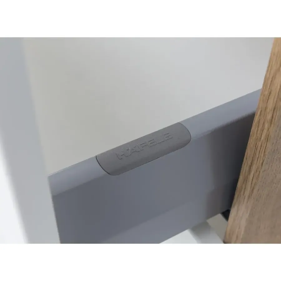 Held Badkamercombinatie Luna 2-delig 120cm - grafiet/eik