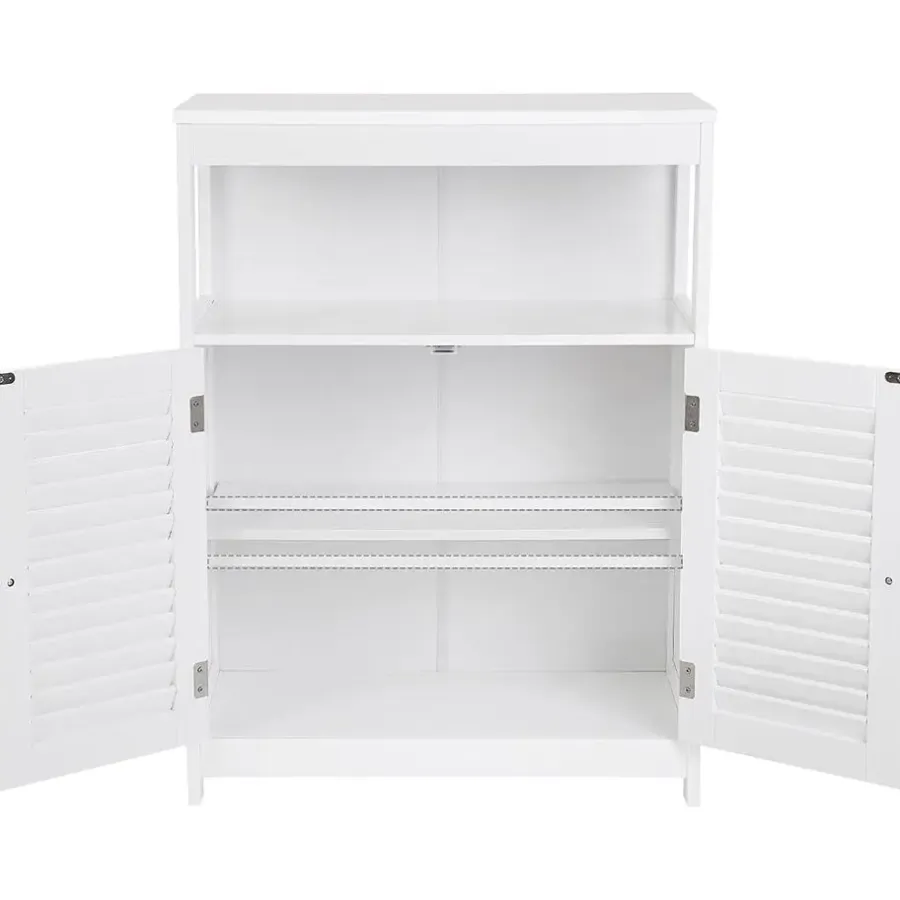 Hoge Kasten-Songmics Badkamerkast Maggy 60cm - wit