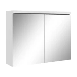 Badplaats Badkamerkast Paso 80 x 20 x 60 cm - Wit - Spiegelkast Badkamer