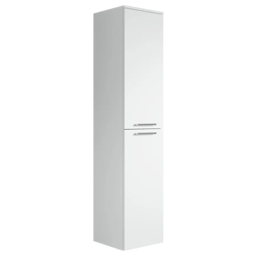 Badplaats Badkamerkast Saturnus 35 x 35 x 130 cm - Wit - Hangende Kolomkast met