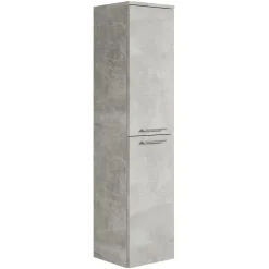 Hoge Kasten-Badplaats Badkamerkast Saturnus 35 x 35 x 130 cm - Beton Grijs - Hangende