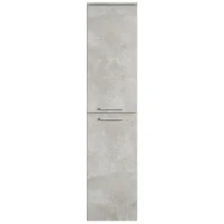 Hoge Kasten-Badplaats Badkamerkast Saturnus 35 x 35 x 130 cm - Beton Grijs - Hangende