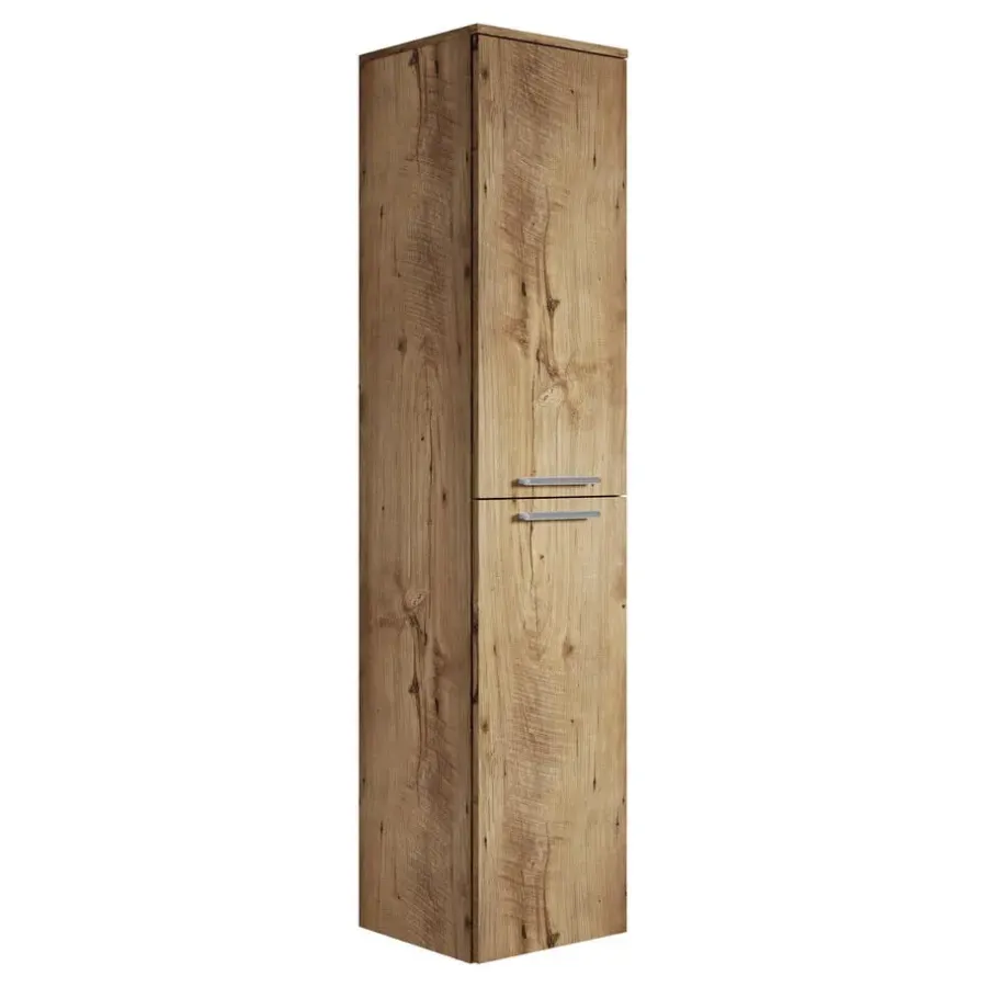 Badplaats Badkamerkast Venus 30 x 30 x 160 cm - Kastanje Eiken - Hangende