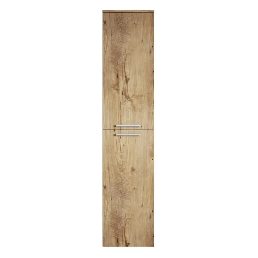 Badplaats Badkamerkast Venus 30 x 30 x 160 cm - Kastanje Eiken - Hangende