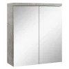 Badplaats Spiegelkast Toledo 60 x 20 x 60 cm - Beton Grijs - Badkamerkast