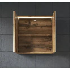 Badplaats Spiegelkast Toledo 60 x 20 x 60 cm - Eiken - Badkamerkast Badkamer