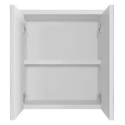 Badplaats Spiegelkast Toledo 60 x 20 x 60 cm - Wit - Badkamerkast Badkamer