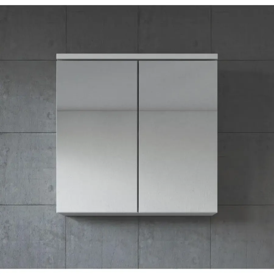 Badplaats Spiegelkast Toledo 60 x 20 x 60 cm - Wit - Badkamerkast Badkamer