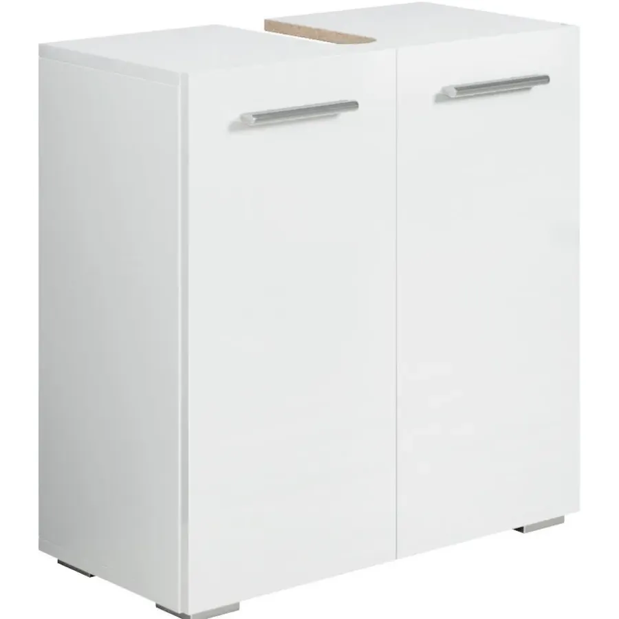Wastafelkasten-Badplaats Wastafel Onderkast Jupiter 60 x 30 x 60 cm - Wit - Badkamerkast –