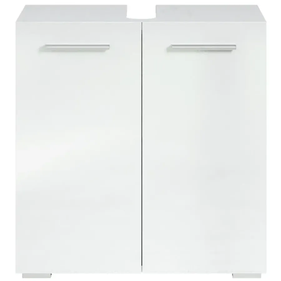 Wastafelkasten-Badplaats Wastafel Onderkast Jupiter 60 x 30 x 60 cm - Wit - Badkamerkast –
