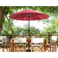 Beliani BAIA - Parasol - Rood - 270 cm - Polyester