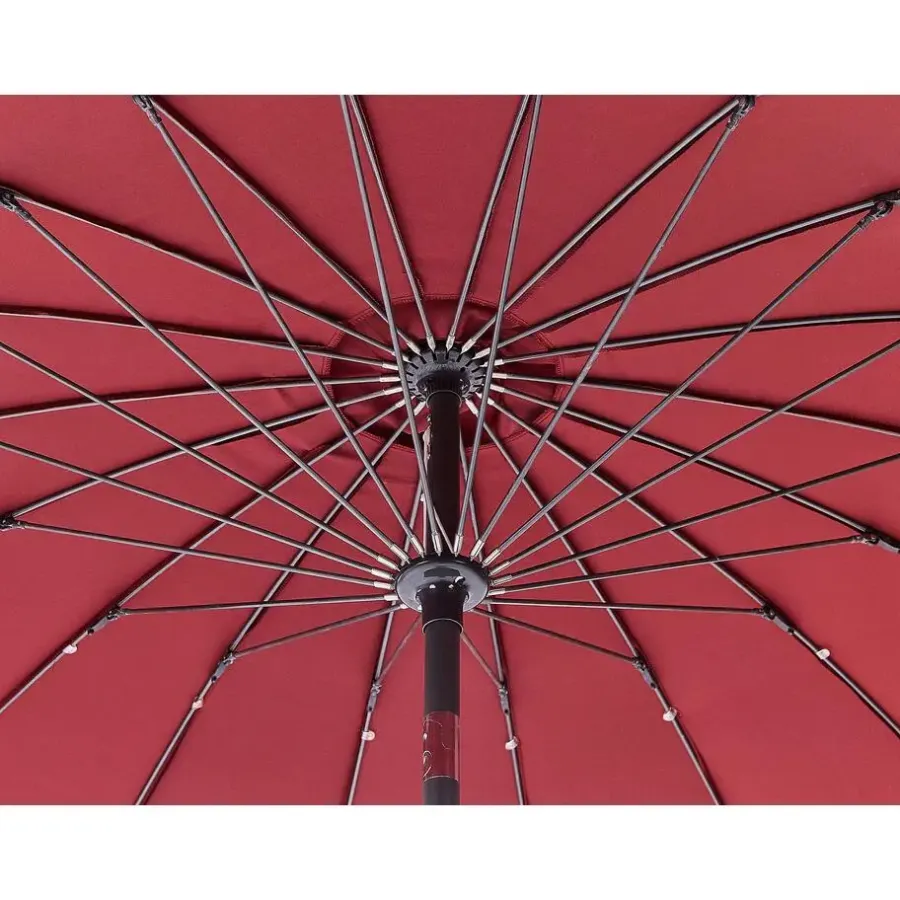 Beliani BAIA - Parasol - Rood - 270 cm - Polyester