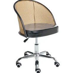Bureaustoelen|Bureaustoelen-Leen Bakker BALTIMORE - Bureaustoel - Zwart - Kunstleer