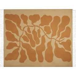 Plaids-Beliani BANGRE - Plaid - Oranje - 130 x 170 cm - Polyester