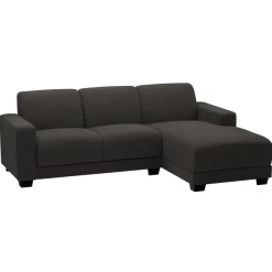 Hoekbanken-Leen Bakker Bank Aberdeen met chaise longue rechts - Preston - antraciet