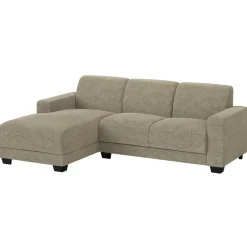 Leen Bakker Bank Aberdeen met chaise longue links - Rebel - taupe